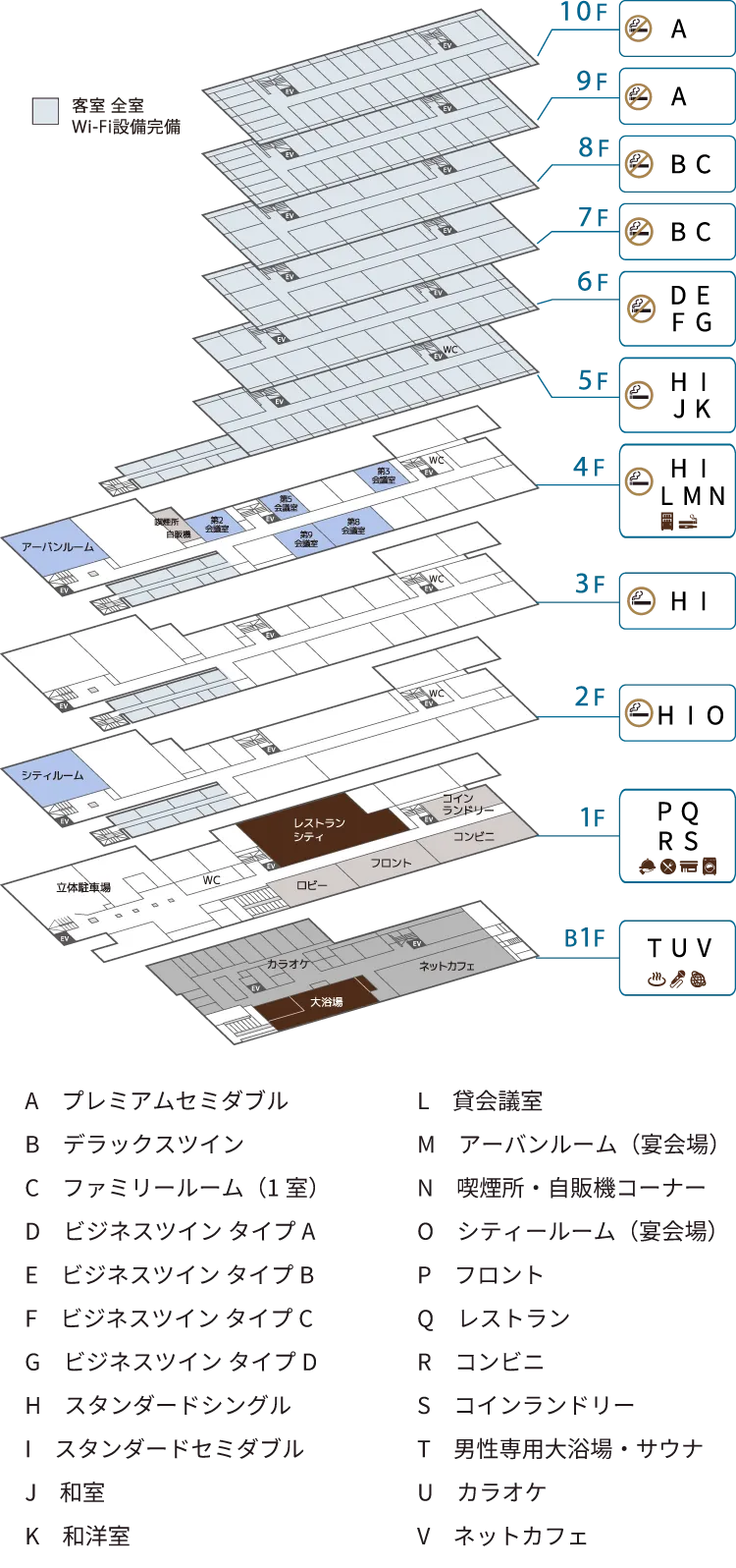 館内フロアマップ