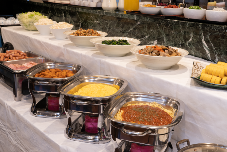 朝食ビュッフェ